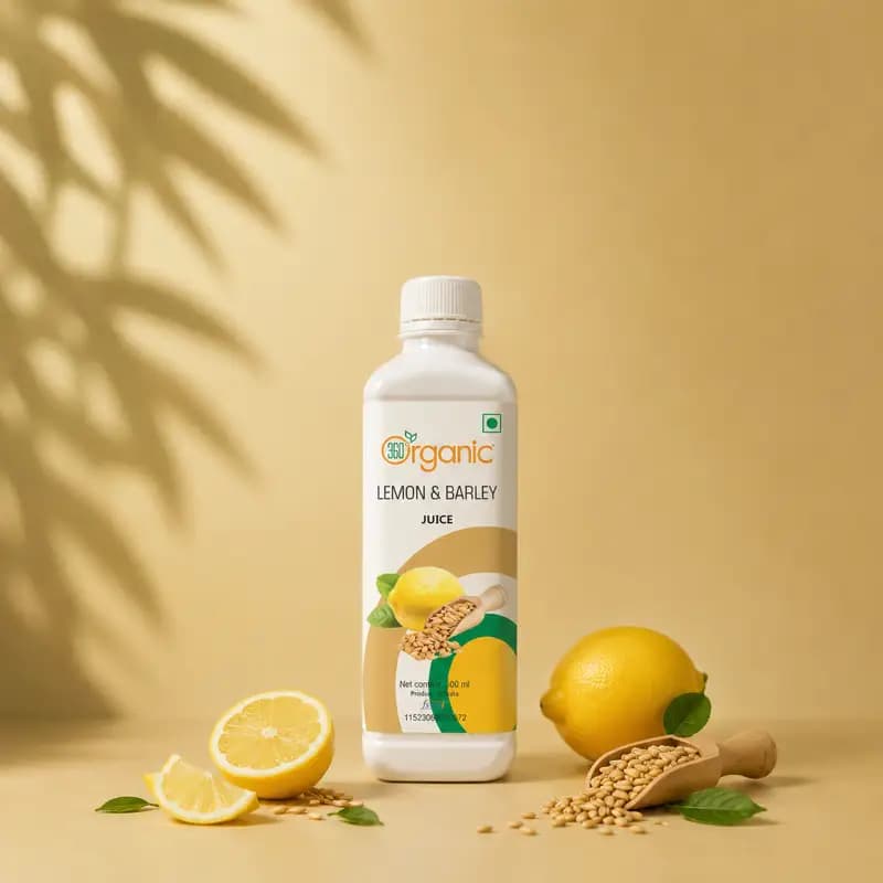 360° Organic Lemon Barley Juice (500ml)