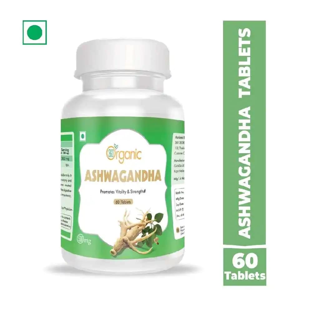 360° Organic Ashwagandha Supplement (60 Supplement)