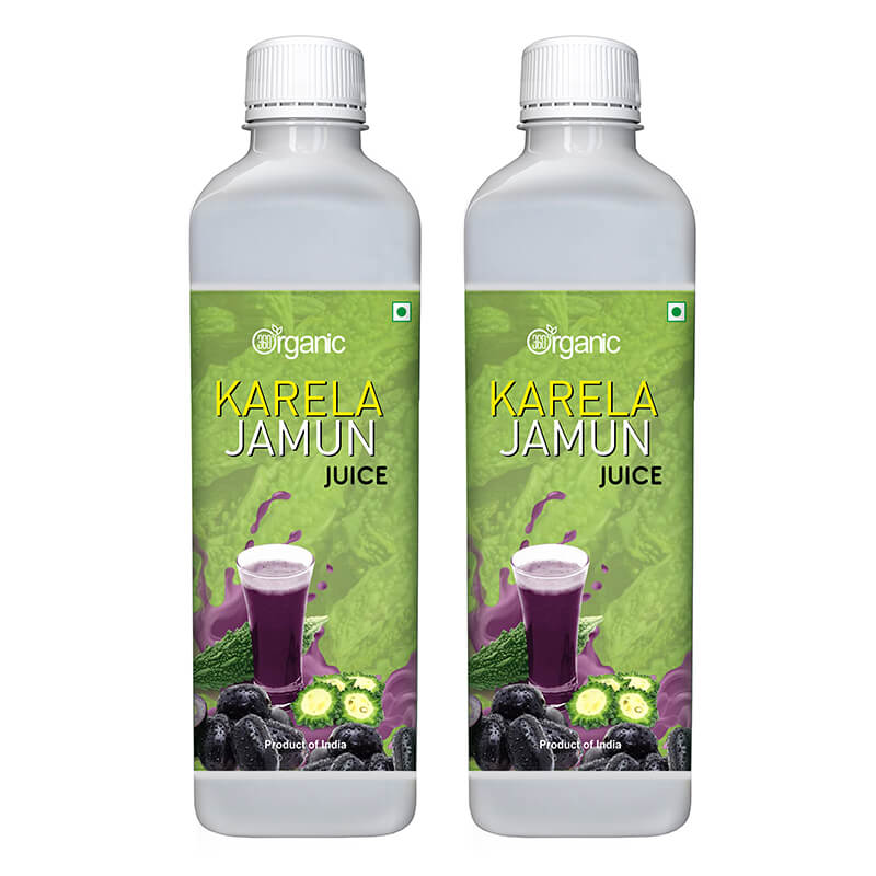 360 Degree Organic Karela Jamun Juice for Controls Blood Sugar Levels  Fights Cholesterol  Helps Improves Digestion  Helps Build Immunity  Skin Wellness - No Added Sugar - 500 ml