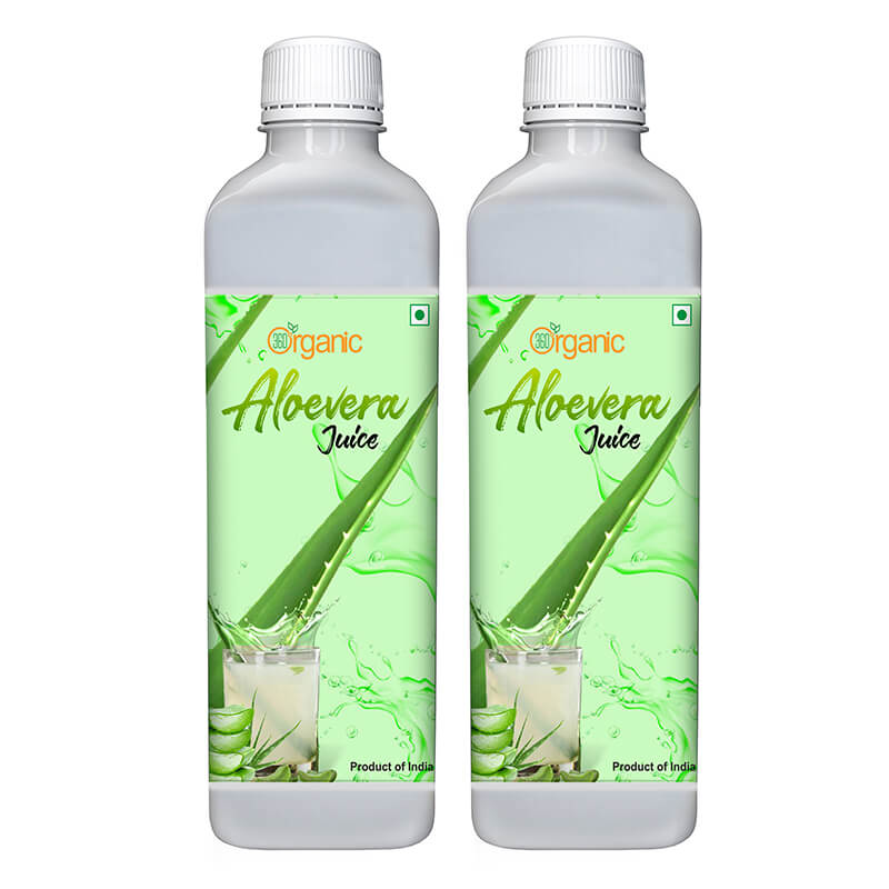 360 Degree Organic Aloe Vera Juice for Skin and Hair No Added Sugar - 500ml