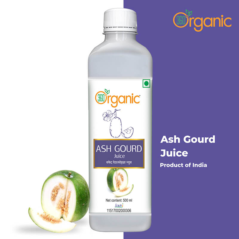 360 Degree Organic Ash Gourd Juice (Safed Petha Juice) - 500 ml