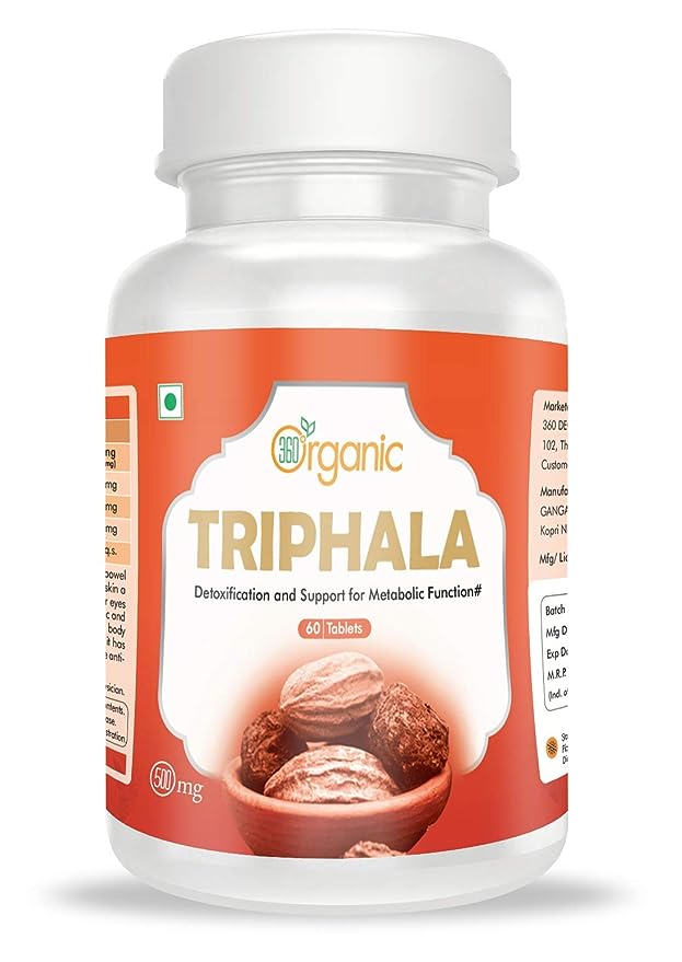 360 Degree Organic Shatavari 60 Tab + Triphala 60 Tab Combo