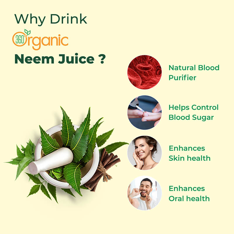 360 Degree Organic Neem Juice - 500 ml