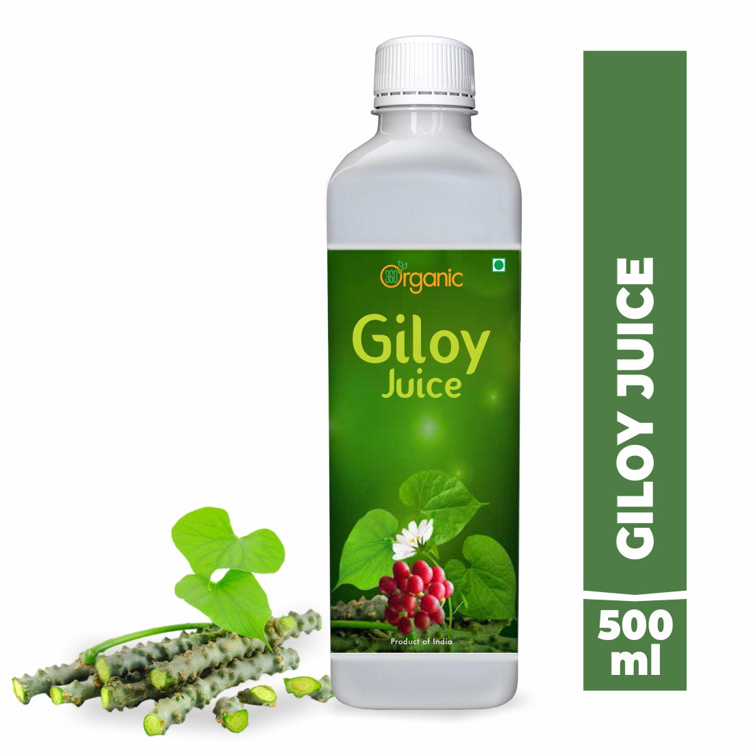 360 Degree Organic Giloy Juice for Boosts Immunity | Improves Digestion | Reduces Stress and Anxiety | Reduces Signs Of Aging - 500 ml