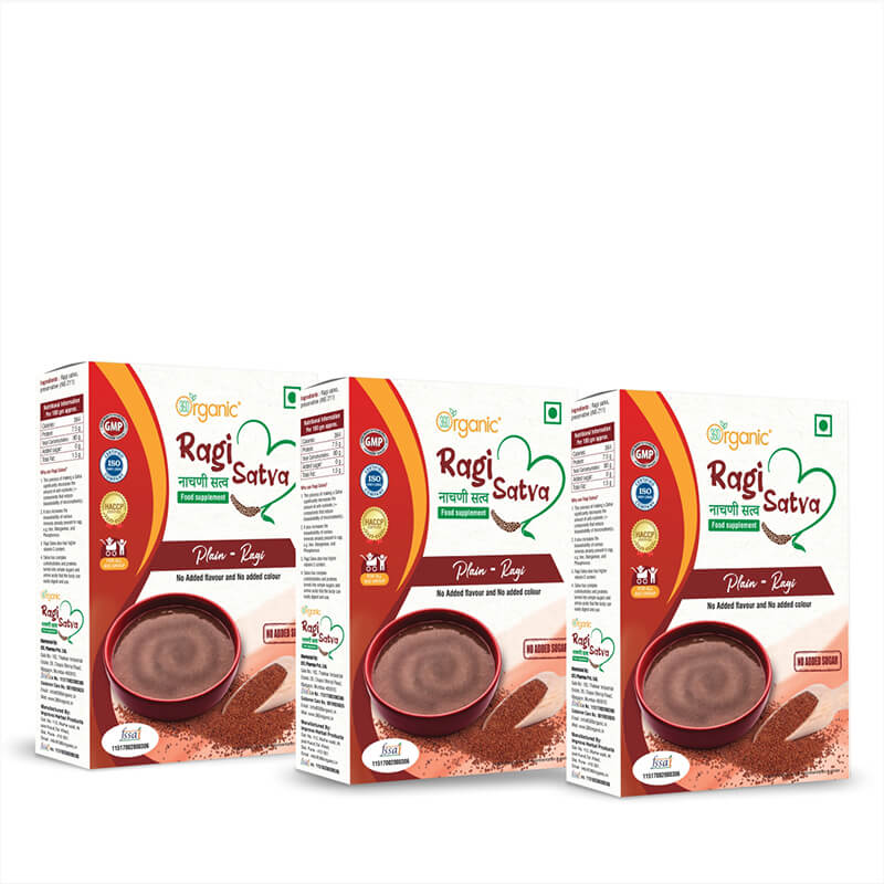 360 Degree Organic Ragi Satva Plain Ragi Healthy Food-250gm (Nachani Satva)