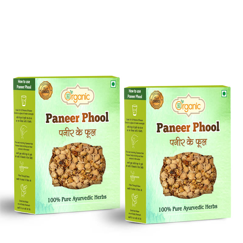 360 Degree Organic Pure Natural and Diabetes Friendly Paneer Phool Paneer Dodi Paneer Doda Paneer Ka Phool Paneer Ke Phool Indian Rennet Withania Coagulan For Diabetes - 200 gm